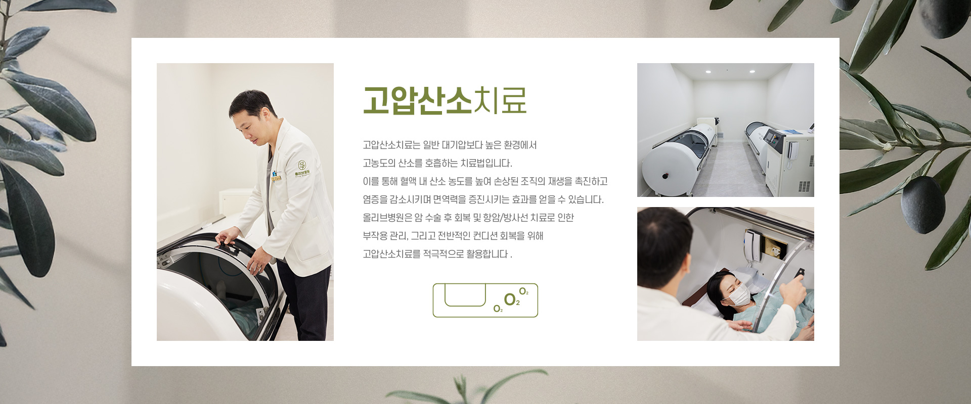고압산소치료 키비주얼